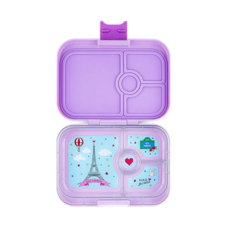 YUMBOX PANINO 4 COMPARTIMENTOS PARIS PURPURA