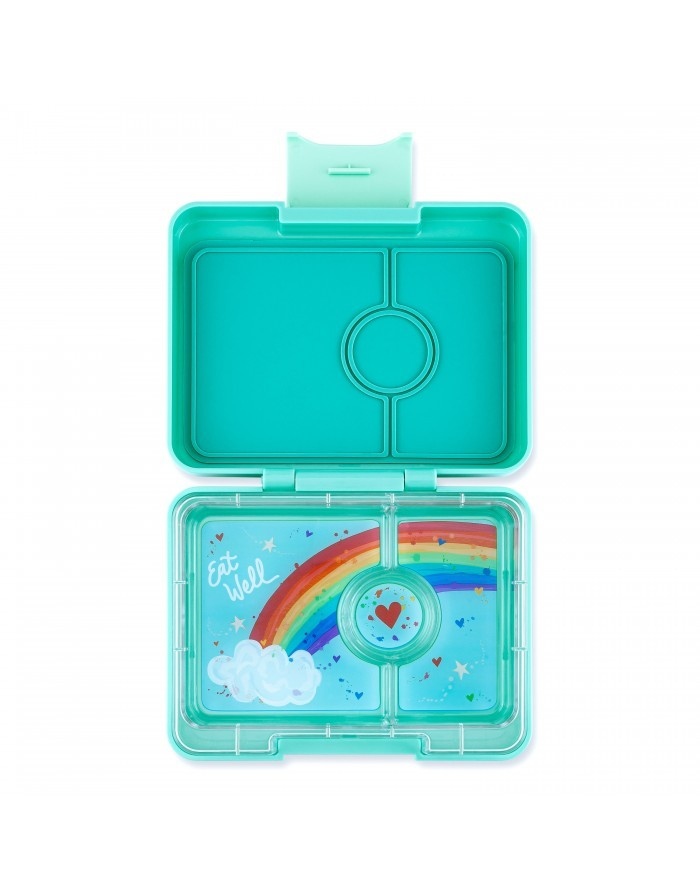 YUMBO SNACK RAINBOW TRAY COLOR AQUA