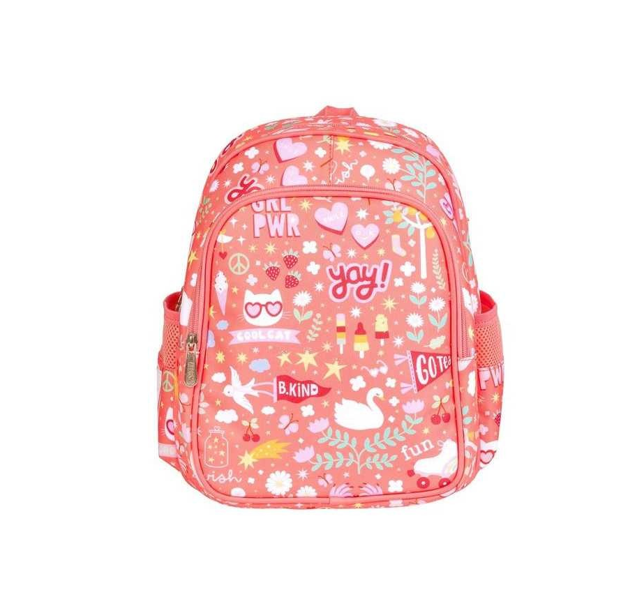 MOCHILA CON COMPARTIMENTO TÉRMICO ROSA FUN