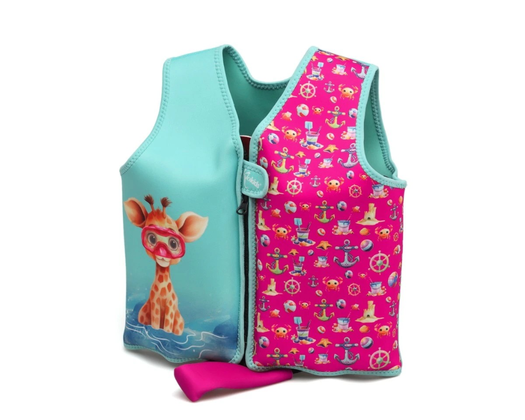 CHALECO NEOPRENO JIRAFA ROSA TALLA M